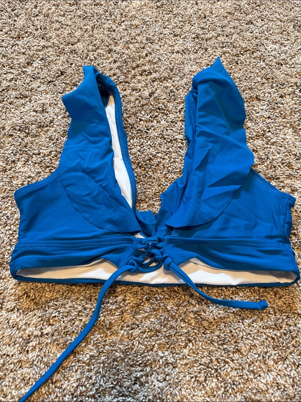 Blue Ruffled Bikini - Picture 6 of 7